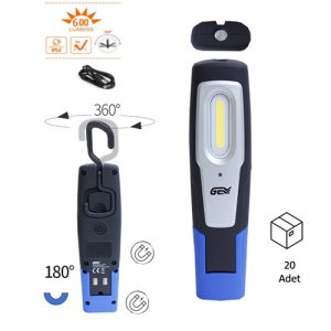 GEM WL5016 ŞARJLI LED LAMBA 600 LÜMEN